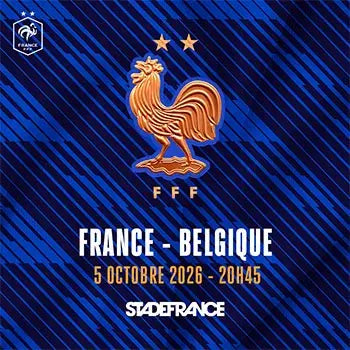 France vs Belgique – Saint-Denis – Lundi 5 octobre 2026