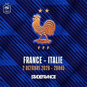 France vs Italie – Saint-Denis – Vendredi 2 octobre 2026